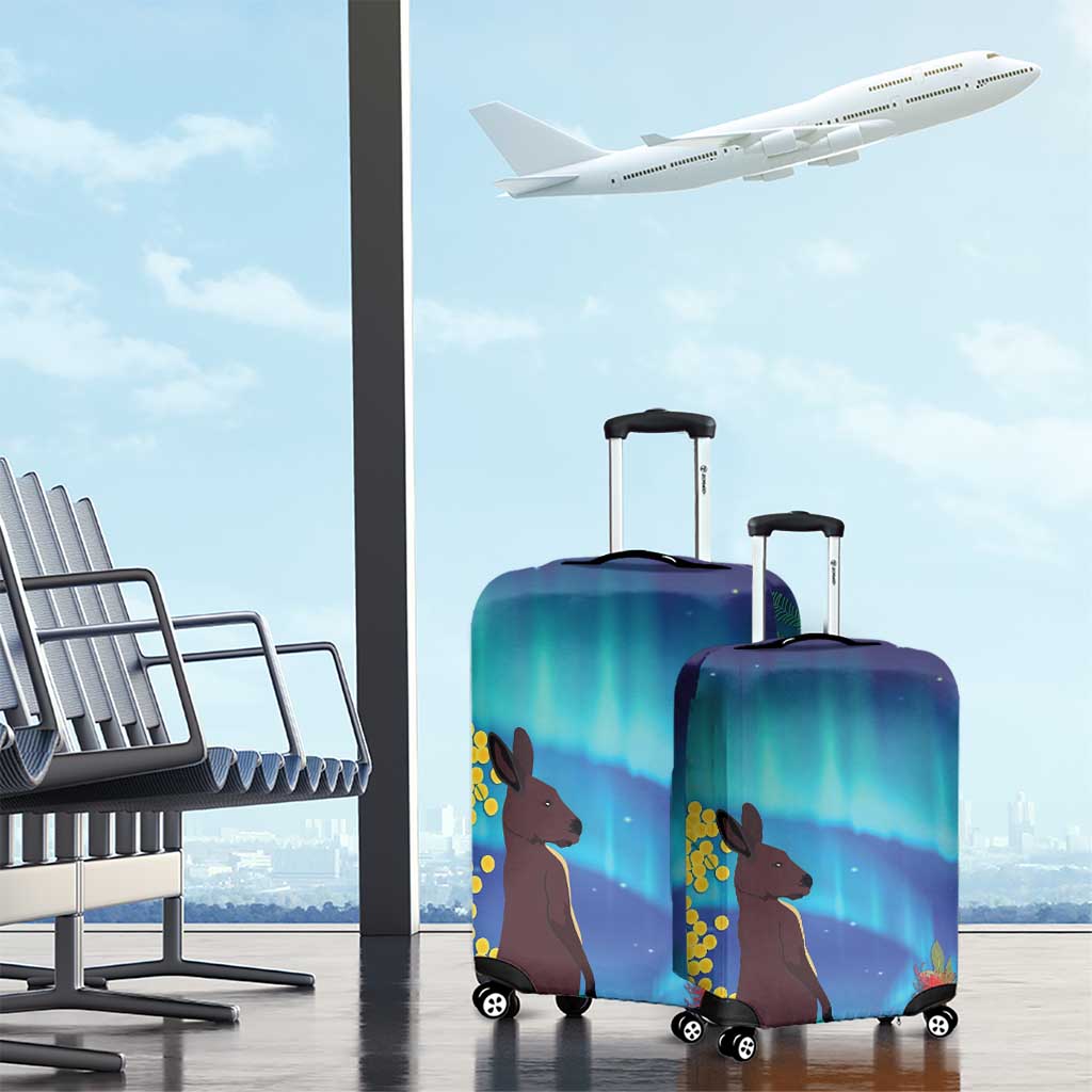 Australia Northern Lights Scenery Luggage Cover