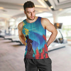 Australia Northern Lights Scenery Men Tank Top