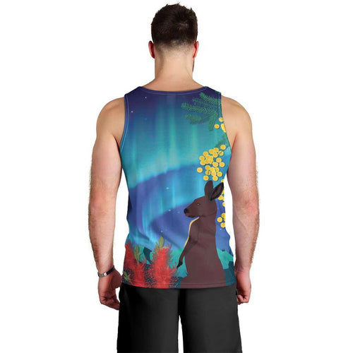 Australia Northern Lights Scenery Men Tank Top