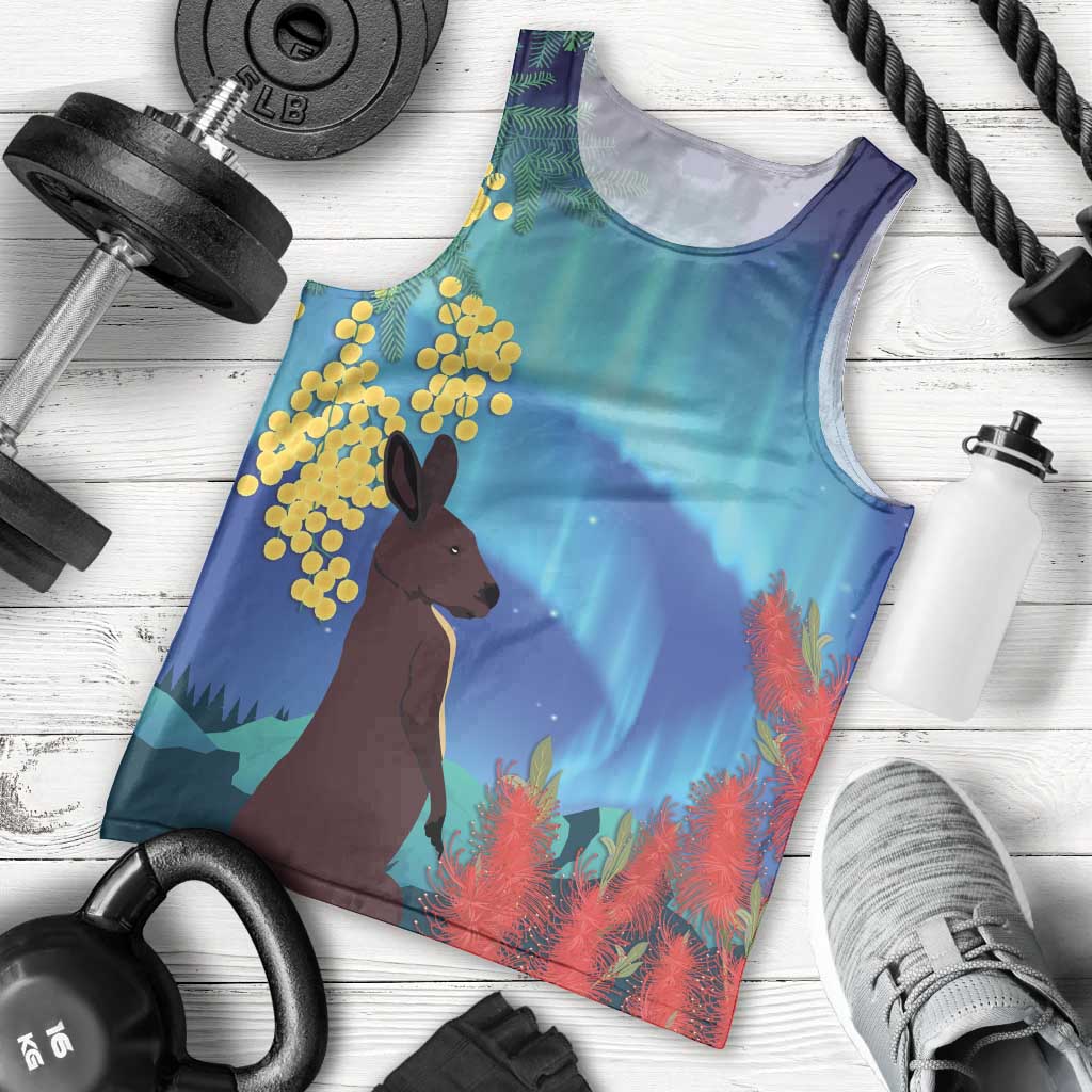 Australia Northern Lights Scenery Men Tank Top