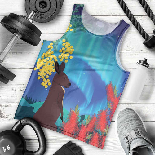 Australia Northern Lights Scenery Men Tank Top