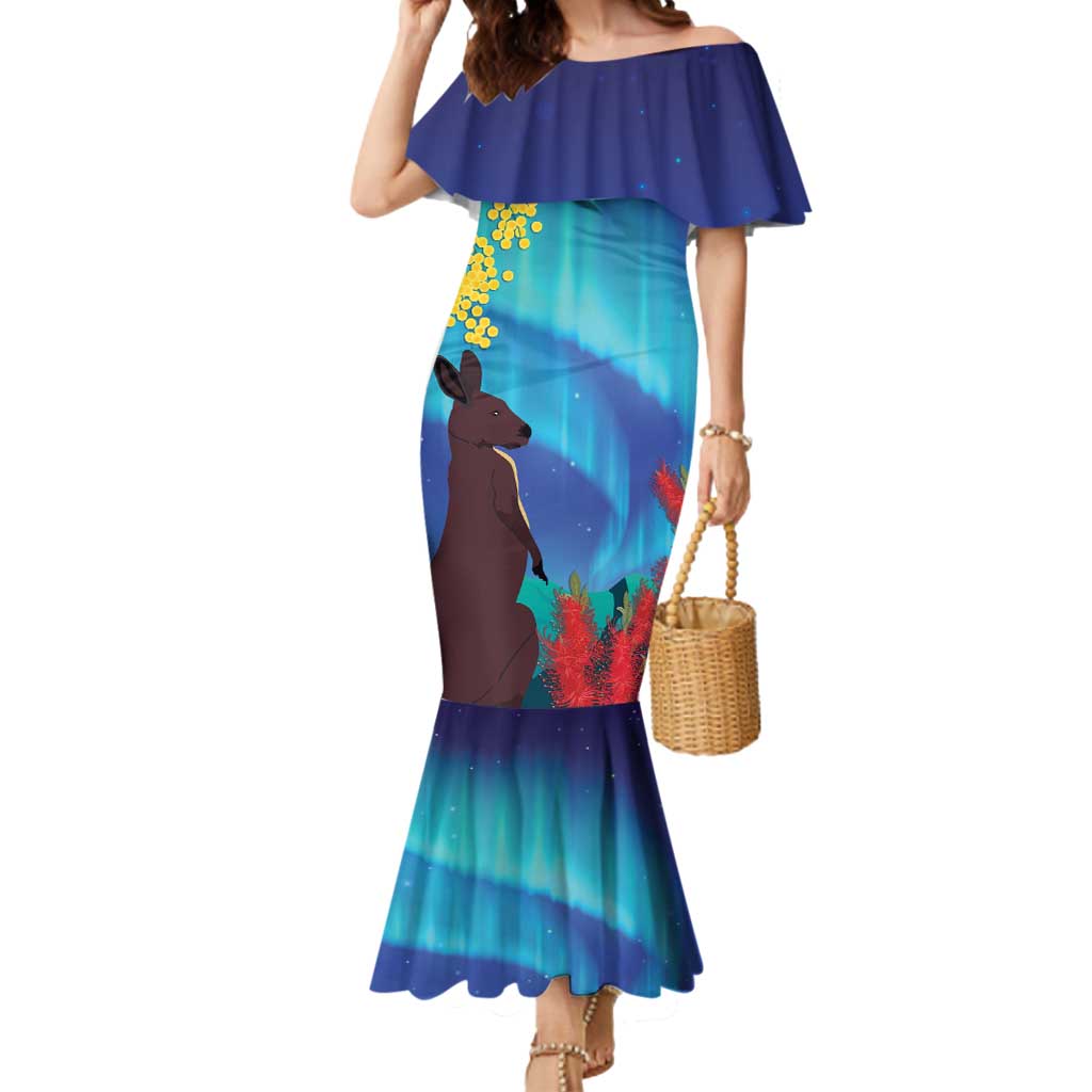 Australia Northern Lights Scenery Mermaid Dress