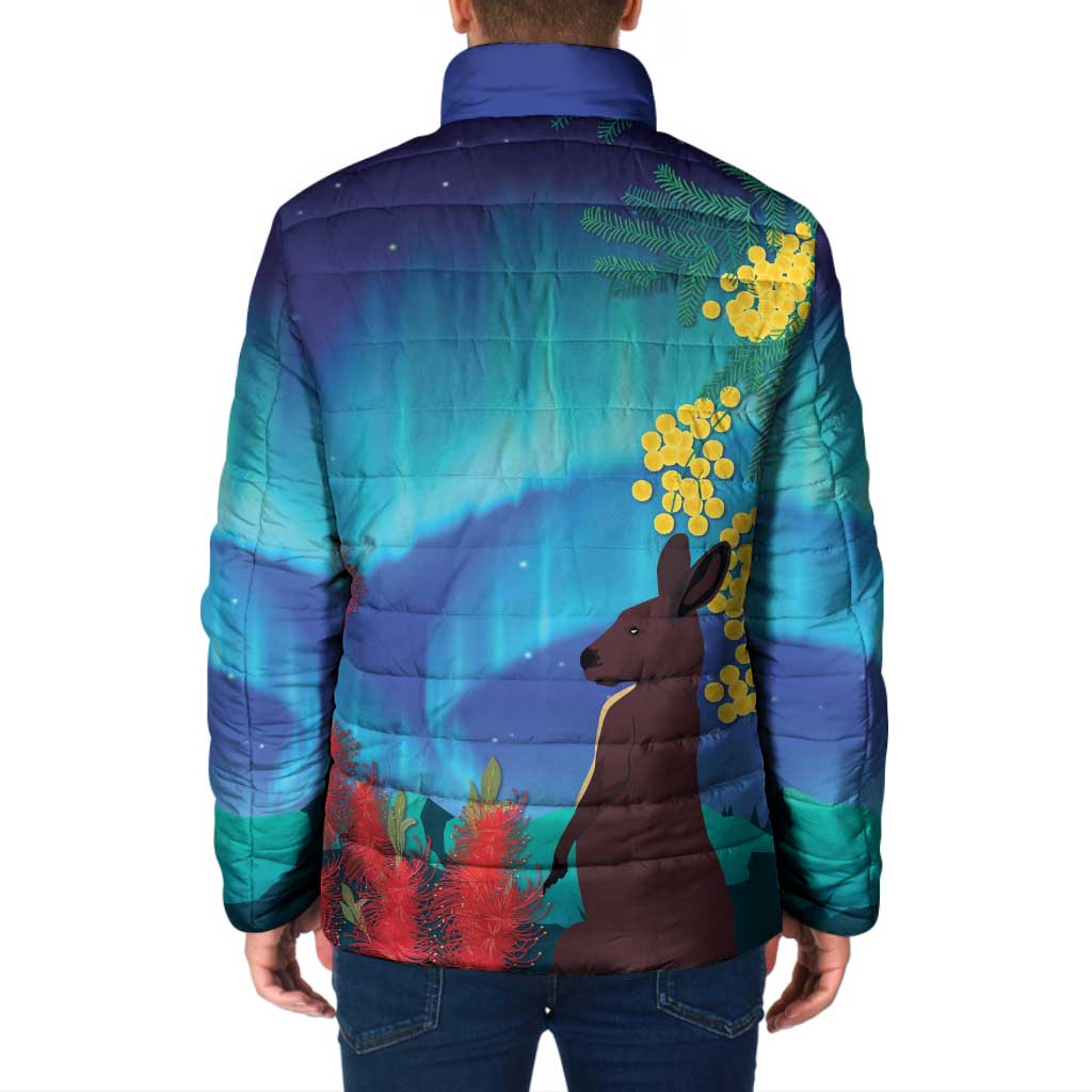 Australia Northern Lights Scenery Padded Jacket