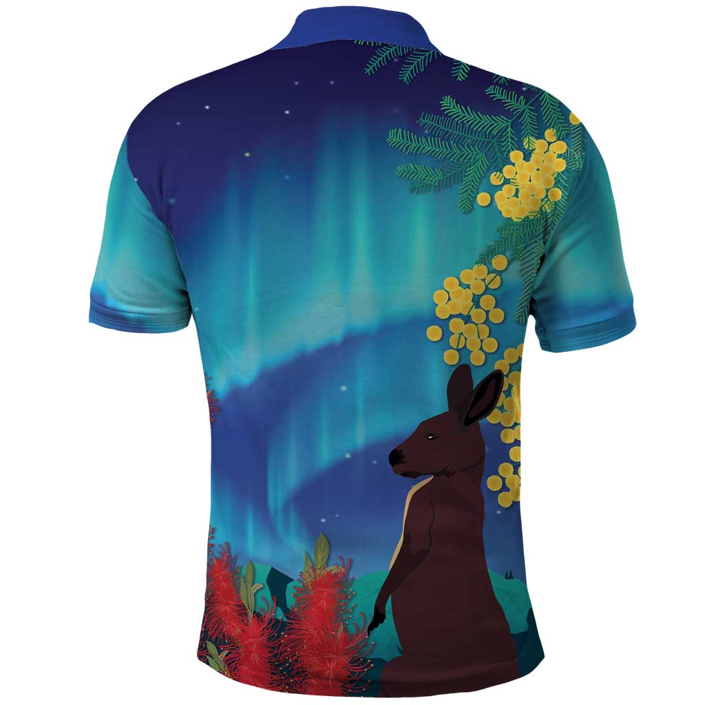 Australia Northern Lights Scenery Polo Shirt
