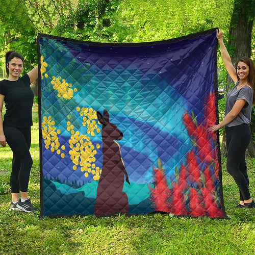 Australia Northern Lights Scenery Quilt