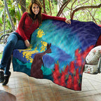 Australia Northern Lights Scenery Quilt