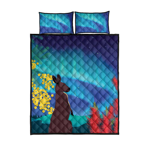 Australia Northern Lights Scenery Quilt Bed Set