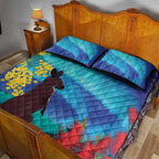 Australia Northern Lights Scenery Quilt Bed Set
