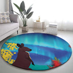 Australia Northern Lights Scenery Round Carpet