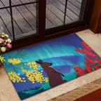 Australia Northern Lights Scenery Rubber Doormat