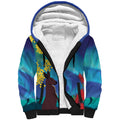 Australia Northern Lights Scenery Sherpa Hoodie