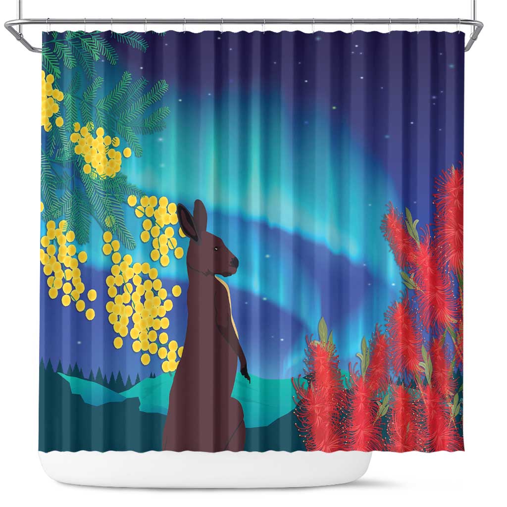 Australia Northern Lights Scenery Shower Curtain