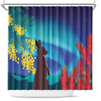 Australia Northern Lights Scenery Shower Curtain