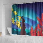 Australia Northern Lights Scenery Shower Curtain