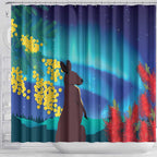 Australia Northern Lights Scenery Shower Curtain