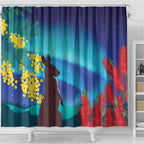 Australia Northern Lights Scenery Shower Curtain