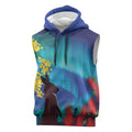 Australia Northern Lights Scenery Sleeveless Hoodie