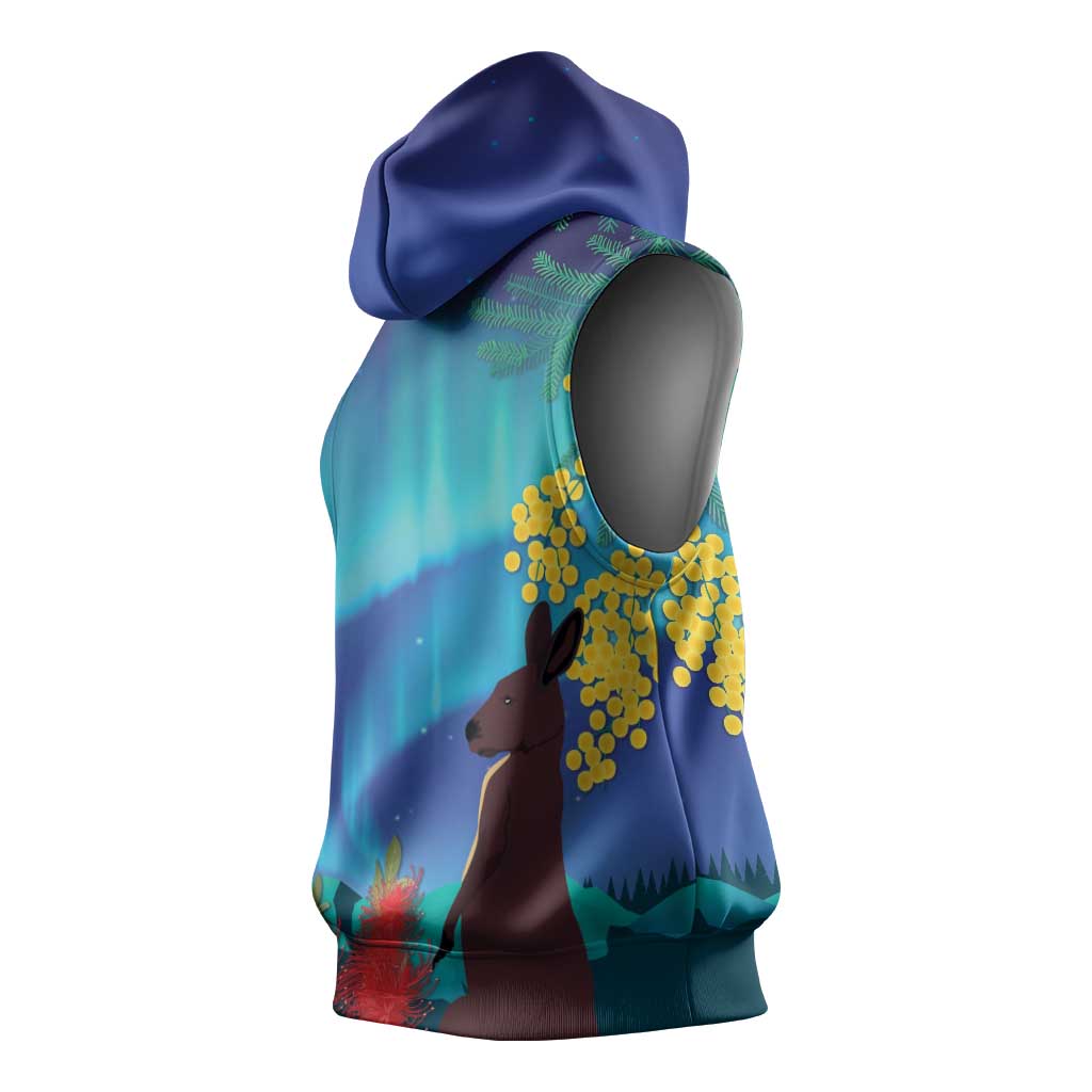 Australia Northern Lights Scenery Sleeveless Hoodie