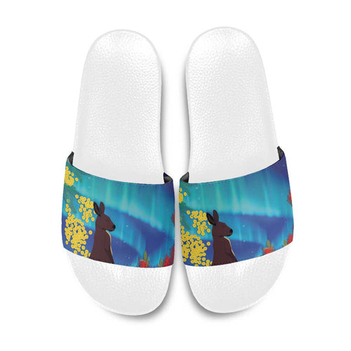 Australia Northern Lights Scenery Slide Sandals