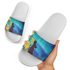 Australia Northern Lights Scenery Slide Sandals