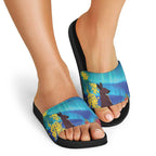 Australia Northern Lights Scenery Slide Sandals