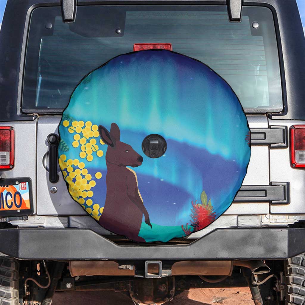 Australia Northern Lights Scenery Spare Tire Cover
