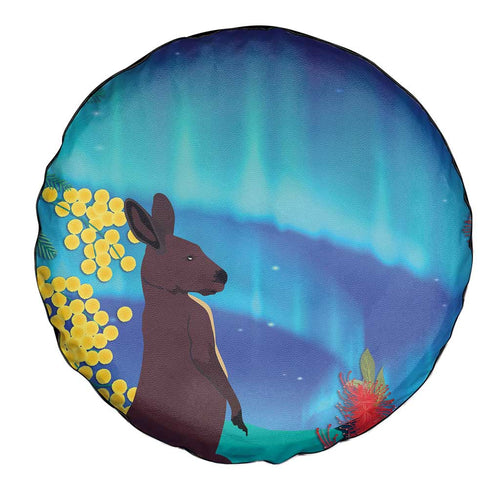 Australia Northern Lights Scenery Spare Tire Cover