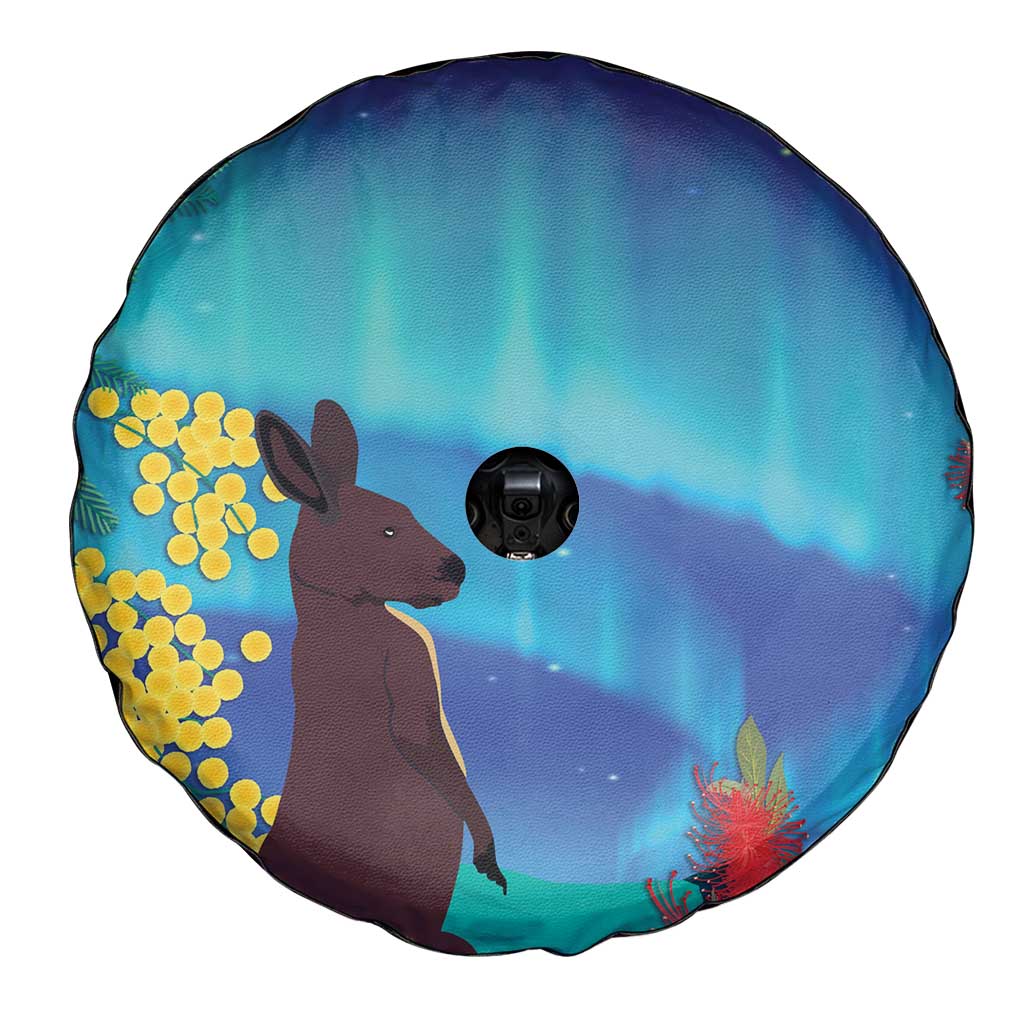 Australia Northern Lights Scenery Spare Tire Cover