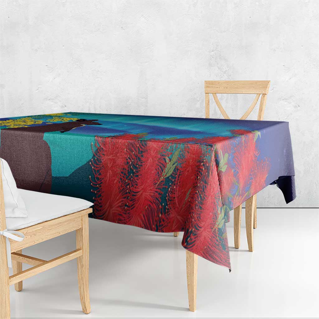 Australia Northern Lights Scenery Tablecloth