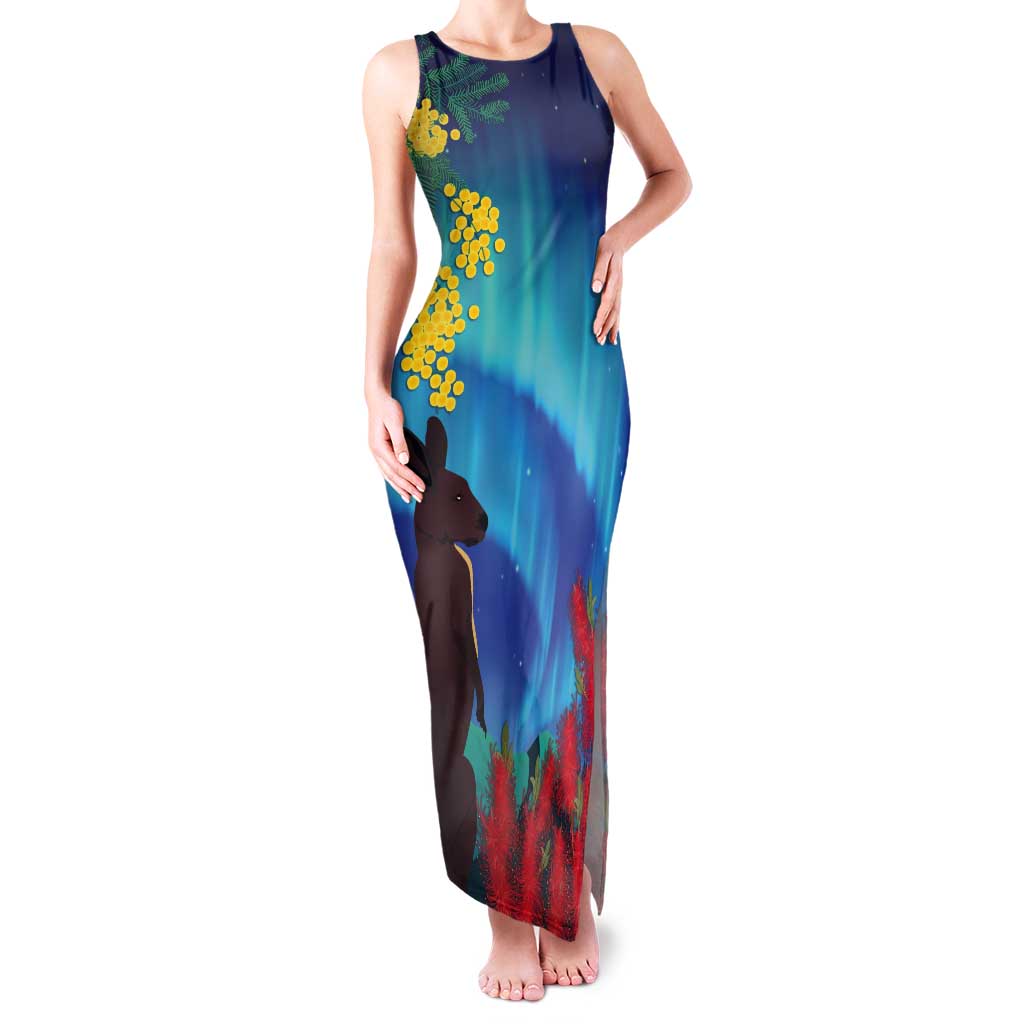 Australia Northern Lights Scenery Tank Maxi Dress