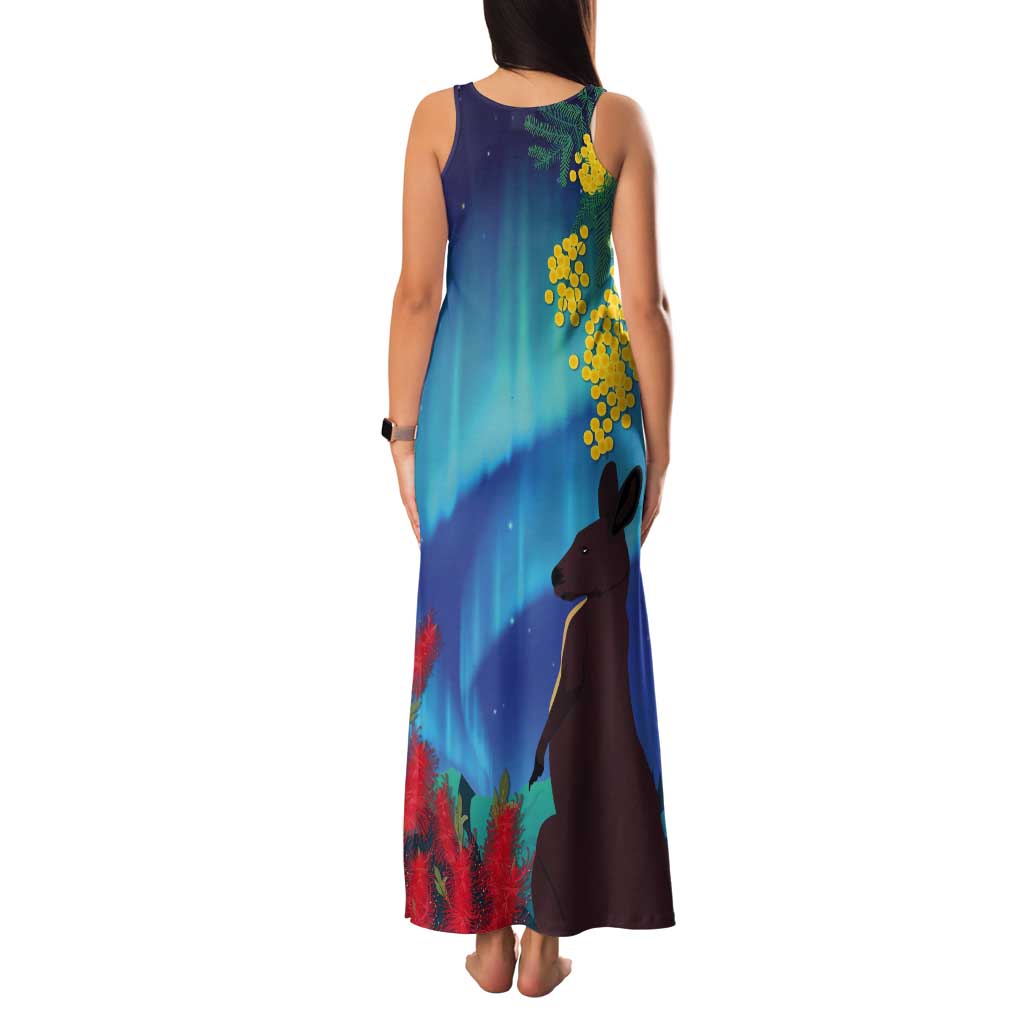 Australia Northern Lights Scenery Tank Maxi Dress