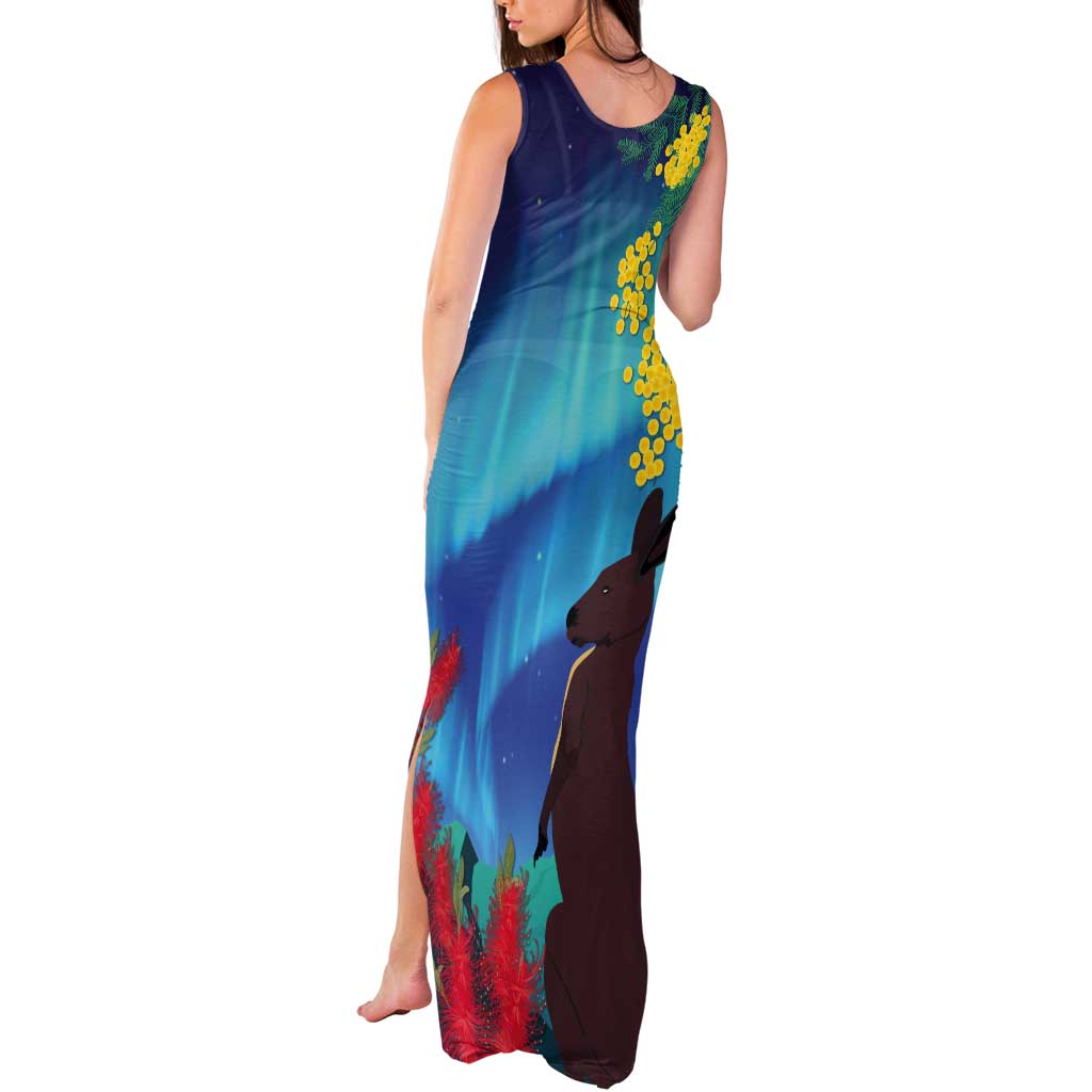 Australia Northern Lights Scenery Tank Maxi Dress