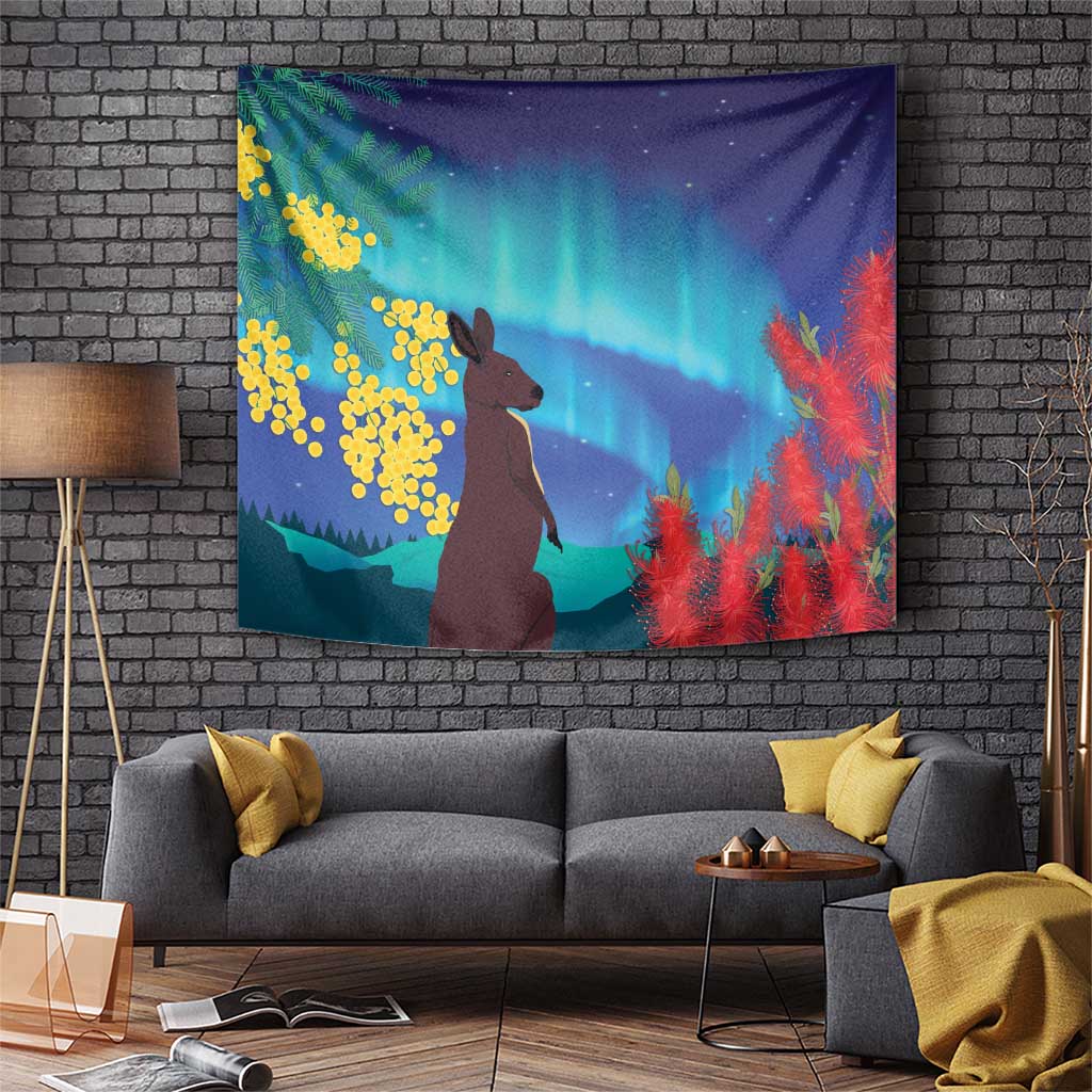 Australia Northern Lights Scenery Tapestry