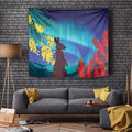 Australia Northern Lights Scenery Tapestry