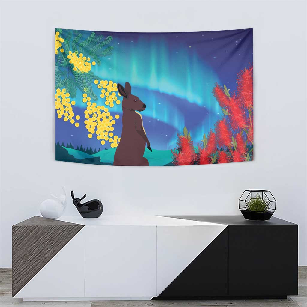 Australia Northern Lights Scenery Tapestry