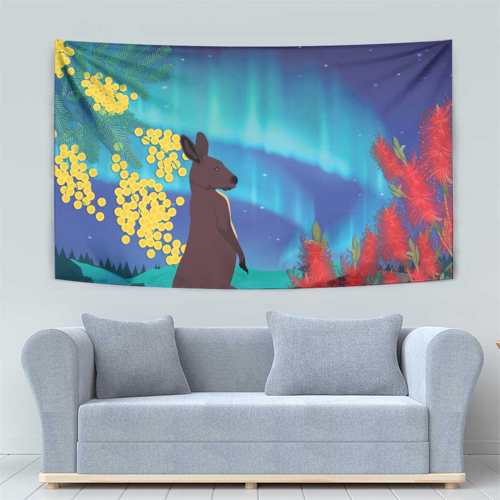 Australia Northern Lights Scenery Tapestry