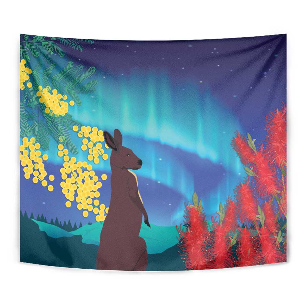 Australia Northern Lights Scenery Tapestry