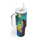 Australia Northern Lights Scenery Tumbler With Handle