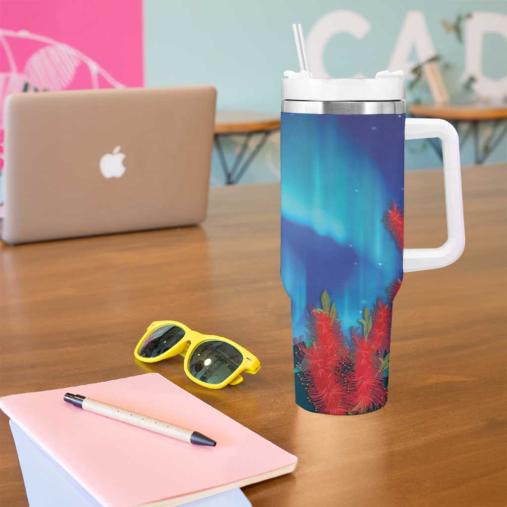 Australia Northern Lights Scenery Tumbler With Handle