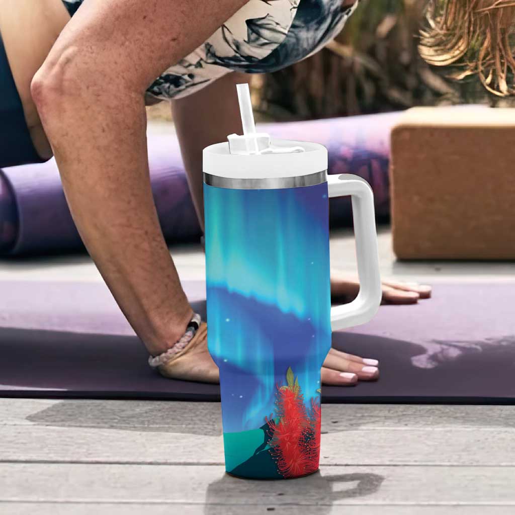 Australia Northern Lights Scenery Tumbler With Handle