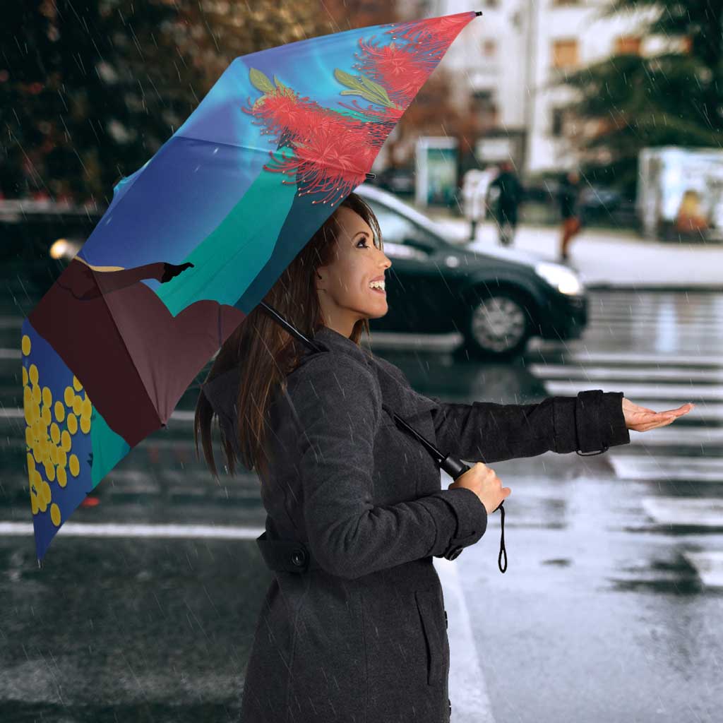 Australia Northern Lights Scenery Umbrella