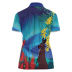 Australia Northern Lights Scenery Women Polo Shirt
