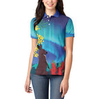 Australia Northern Lights Scenery Women Polo Shirt