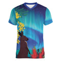 Australia Northern Lights Scenery Women V-Neck T-Shirt