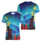 Australia Northern Lights Scenery Women V-Neck T-Shirt