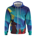 Australia Northern Lights Scenery Zip Hoodie