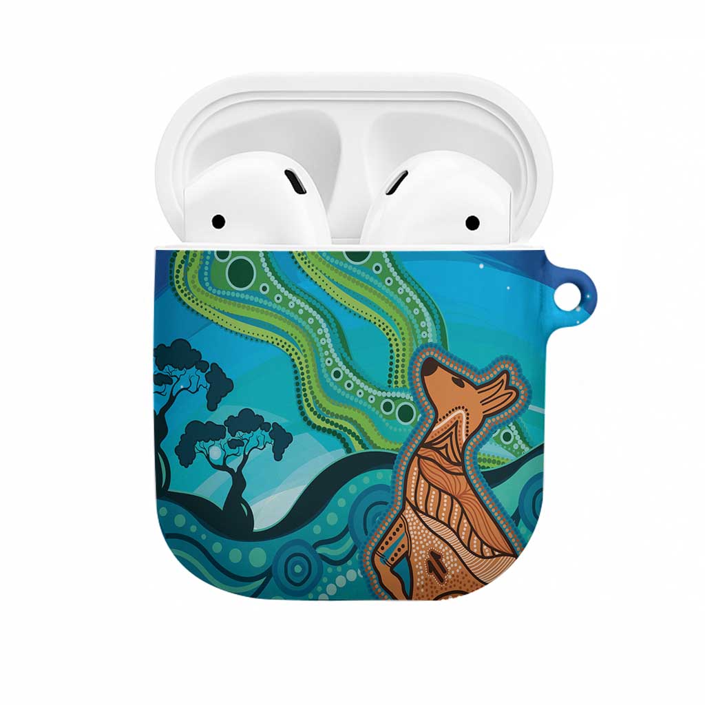 Aussie Aurora Borealis Aboriginal Art AirPods Case