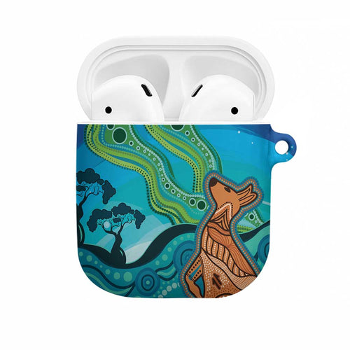 Aussie Aurora Borealis Aboriginal Art AirPods Case