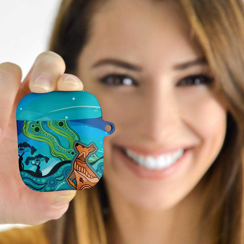 Aussie Aurora Borealis Aboriginal Art AirPods Case