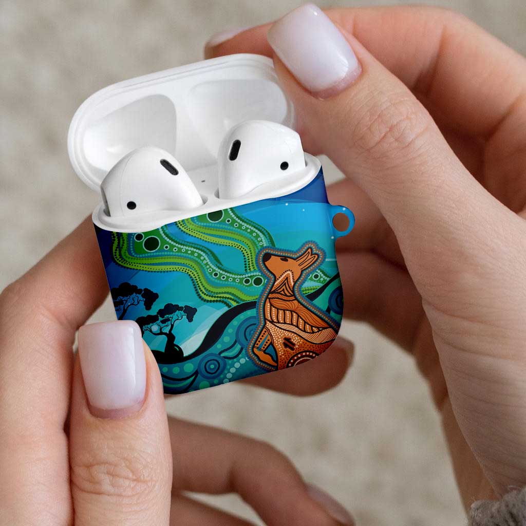 Aussie Aurora Borealis Aboriginal Art AirPods Case